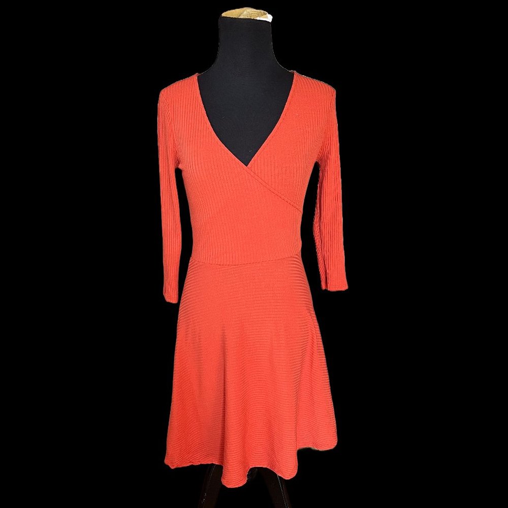 Modcloth ribbed wrap dress, S